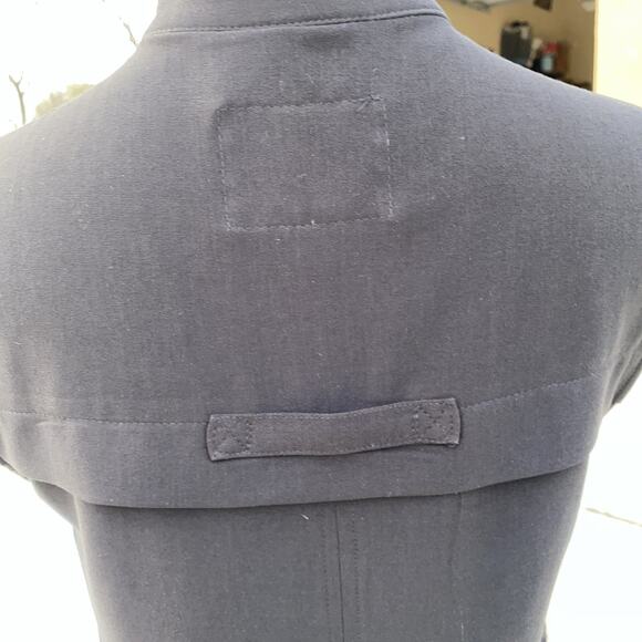 Sanctuary Women’s Vest SZ XS Zipper & Buttons Black 4 Front Pockets Drawstring - Picture 5 of 12